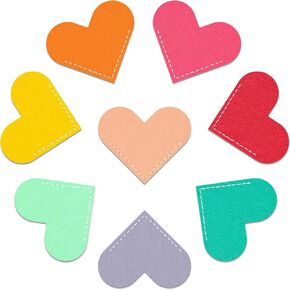 Leather Heart Bookmarks, 8 Pcs Cute Handmade Page Corner Book Markers, Small Gifts for Reading Women, Lovers, Kids, Teachers, Friends, Book Accessories for School Office Home Supplies (8PC-IRIDESCENT)