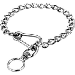Choke Chain for Dogs,Stainless Steel Chains Collars for Medium Dogs,Metal Dog Chain Collar,Chew Proof Double Row Chains Collars for Training,Control for Large Small Medium Dog