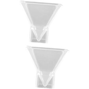 5pcs Silicone Pyramid Molds, Flexible Resin Molds for Crafts Clear Pyramid DIY Casting Molds Pyramid Making Model Decor Dried Flowers 3 in