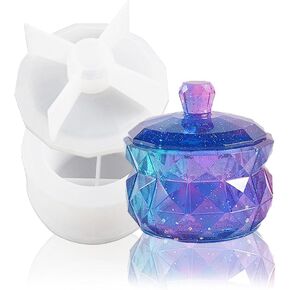 Storage Box Resin Mold with Lid,Jar Silicone Mold Jewelry Box Molds for Epoxy Resin DIY Making Handmade Home Decor Crafts