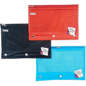 Charles Leonard Pencil Pouch, Assorted Colors, Set of 24