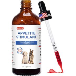 Appetite Stimulant for Dogs - Vitamin B12 (Methylcobalamin) Liquid Supplement - Boosts Appetite, Energy, and Mood - 60 ml