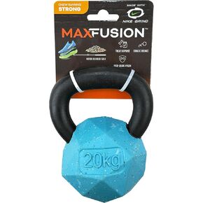 Max Fusion مصنوع من Nike Grind ، لعبة Kettlebell Dog ، موزع الأزرق معالجة ، لعبة مطاطية مطاطية متوسطة وكبيرة من السلالات والجرى ، صحة الأسنان ، اللغز ، لعب المكافآت ، لعبة التدريب in Kuwait