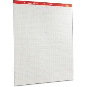 Universal 35602 Recycled Easel Pads, Quadrille Rule, 27 x 34, White, 50 Sheet 2/Ctn