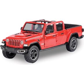 Motormax Toy 2021 Gladiator Rubicon (Open Top) Pickup Truck Red 124-127 Diecast Model Car by Motormax 79370