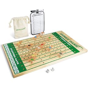GoSports Derby Dash Horse Race Game Set - Tabletop Horse Racing with 2 Dice and Dry Erase Scoreboard