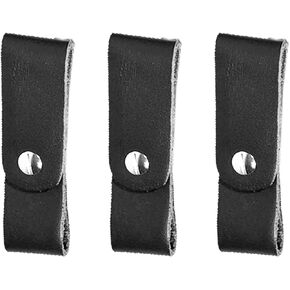 Leather Breakaway Strap for Horse Halter by Kensington — Repair Kit for Damaged Breakaway Halters — Leather Breaks If Halter Catches an Immobile Object for Horse Safety — Pack of 3 — Black