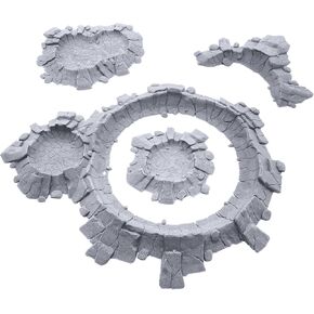 EnderToys Craters by Makers Anvil, 3D Printed Tabletop RPG Scenery and Wargame Terrain 28mm Miniatures