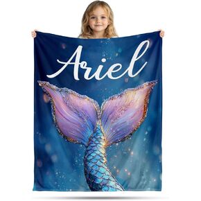 Ship Next Day, Personalized Baby Blanket for Boys Girls - Printed in USA, Custom Baby Blanket with Name Super Soft Plush Flannel, Easter Christmas Brithday Gifts for Baby Shower Kids Toddlers Newborn