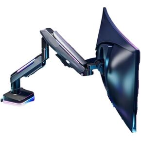 E-Sports Hairtail Screen Monitor Bracket Curved Screen RGB Pneumatic Computer Lifting Mechanical Cantilever T18-1H