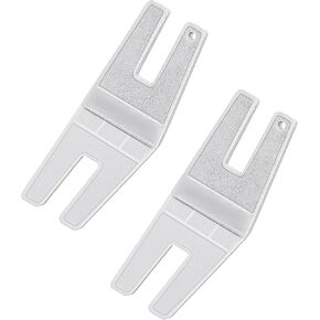 2 PCS Hump Jumper Sewing Tool, Sewing Machine Button Plate, Hemming Tool for Seam Aid, Rolled Hemmer Foot, 0.2cm Precision Positioning Tools Compatible with Home & Industrial Machines (Grey)