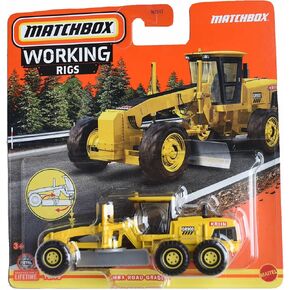 Matchbox Road Grader, Working Rigs 10/16 [Yellow], N3242