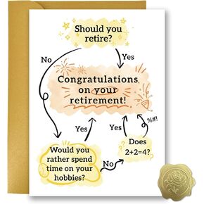 Funny Retirement Card for Man Woman Coworker Colleague Friend Leaving Work Cards - Humor Retiring Card Gift for Him Her - Humor Happy Retirement Cards