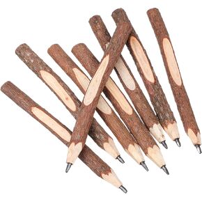 Operitacx 32 Pcs Wooden Pencils, Vintage Wooden Twig Pencils for Kids Writing, Drawing, Sketching