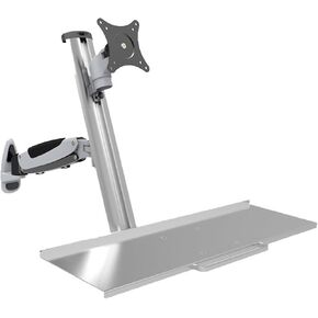 Monitor Stand Industrial Supporting Machine Computer Stand WS04 with Keyboard Tray Lifting