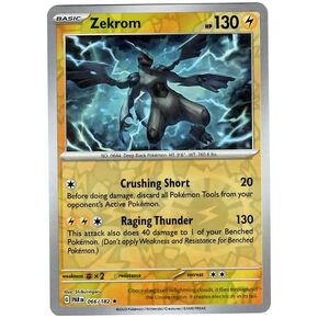 Pokemon - Zekrom 066/182 - Paradox Rift - Reverse Foil - Single Card