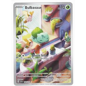 Pokemon - Bulbasaur 143/142 Stellar Crown - Illustration Rare IR Foil Card