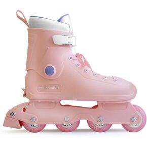 Inline Skates for Women Girls - Adjustable Size Roller Blades for Adult Female, Hard Shell ABEC-7, Pink