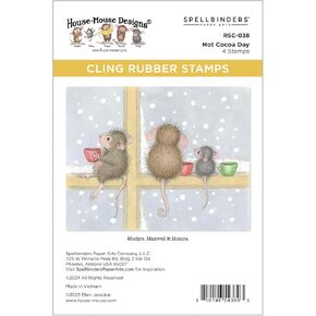 Spellbinders Hot Cocoa Day Cling Rubber Stamp