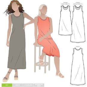 Style Arc Sewing Pattern - Kim Knit Dress - Sizes 10-22