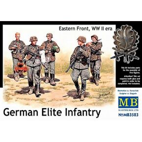 Master Box Models "German Elite Infantry", Eastern Front, WWII era - 5 Figures Set (1/35 Scale)