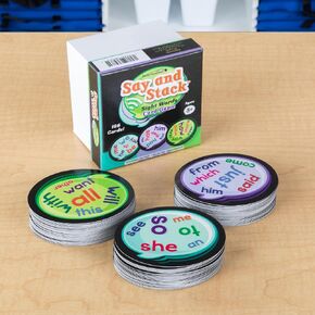 Really Good Stuff Say and Stack Sight Words - 186 Cards
