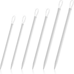 TIESOME 6 Pcs Yarn Needle Set, Large-Eyed Nylon Thread Yarn Needles Rope Threader Yarn Thread Weaving Tools Wool Needle Knitting Needle Yarn Sewing Needles for Crochet(2.0mm 2.5mm 3.0mm)
