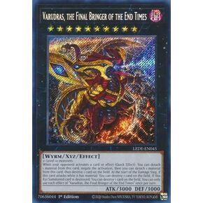 YU-GI-OH! Varudras, The Final Bringer of The End Times - LEDE-EN045 - Secret Rare - 1st Edition