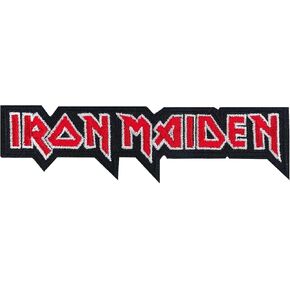 C&D Visionary Iron Maiden Logo Patch, Red, Black
