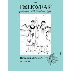 Folkwear Hawaiian Mu'uMu'u Dress Tropical #160 Sewing Pattern (Pattern Only) folkwear160