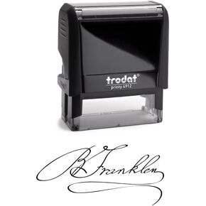 Signature Stamp - Customizable Signature Stamp - Personalized Self-Inking Signature Stamps | Multiple Ink Color Options | Thousands of Impressions | Great of Documents or Checks