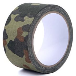 5cm x 10m Strong Adhesive Protective Camouflage Tape Camo Wrap Tape Camo Duct Tape Non Reflective Camouflage Fabric Tape for Outdoor Hunting Camping