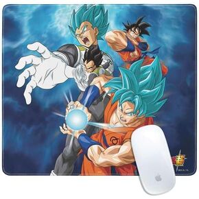 Skinit Large Gaming Mouse Pad - Officially Licensed Goku Ultra Instinct Design with Stitched Edges, Waterproof, Non-Slip Rubber Base, Desk Mat for Keyboard & Mouse, 31.5" x 11.8" inches