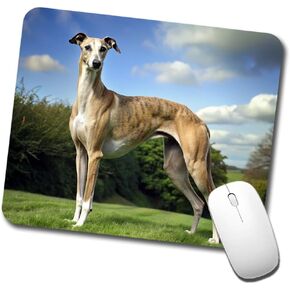 Greyhound Dog Photo Low Profile Mouse Pad Mat