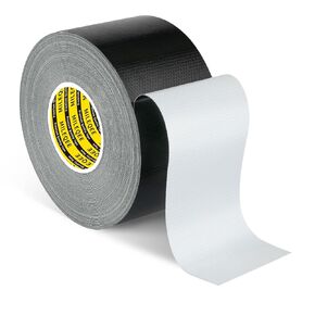 Duct Tape Heavy Duty Single Sided, Strong Adhesive High Strength, Waterproof Mesh Tape for Indoor and Outdoor Repairing Sealing Bonding, Easy Use Hand Tearable, 3.15 Inch x 33 Feet, Black