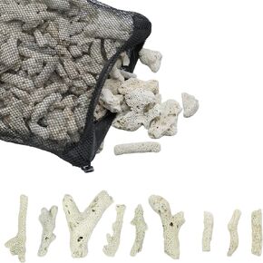 Crushed Coral for Aquarium with Filter Media Bags, Crushed Coral for Freshwater Aquarium Reusable Coral Filter for Fish Tank