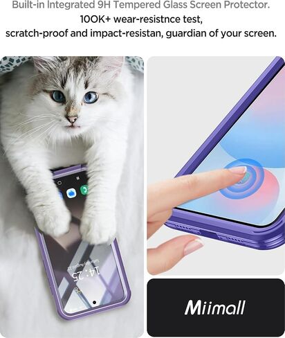 حافظة Miimall رفيعة لهاتف Samsung Galaxy S24 Plus شفافة مع حامل حلقي، مادة TPU الناعمة المضادة للأصفر [حامل حلقة مغناطيسية معدنية] [دعم التثبيت المغناطيسي للسيارة] حافظة هاتف مضادة للصدمات لهاتف Galaxy S24 Plus - شفافة in Saudi Arabia