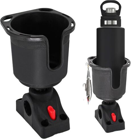 unitackcle Kayak Cup Holder with Mount Bracket, Multifunctional Kayak Drink Holder Fishing Tool/Lures Storage-Kayak Track Mount Installation in Kuwait