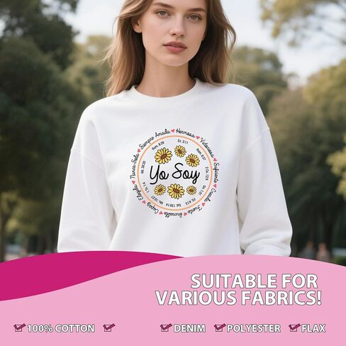 نقل DTF جاهز للضغط - 20pcs امرأة تأكيد الحديد على النقل لل tshirts ، ونقلت إيجابية ملهمة الحديد على بقع الشارات ، وملصقات الحرارة التحفيزية لأكياس الملابس DIY in Kuwait