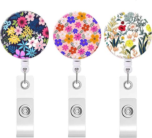 ID Badge Holder,Retractable Badge Reel with Alligator Clip Decorative Badge Clip for ID Card Holders Office Worker Doctor Nurse Teachers Students(Tree of Life) in Kuwait