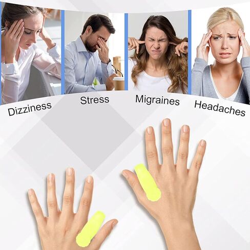 2 قطعة من حلقات تدليك شياتسو، مشابك شياتسو المحمولة لتخفيف التوتر، حلقات شياتسو الحسية القابلة للارتداء، مشبك نقطة ضغط اليد لتخفيف التوتر (أخضر) in Kuwait