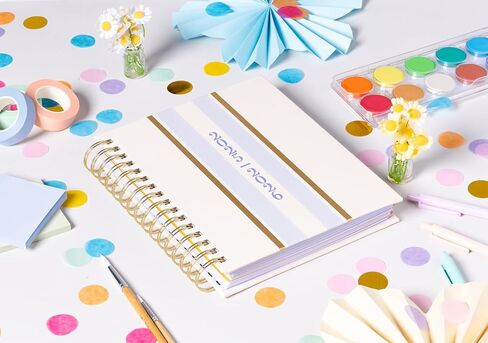 2025-2026 Eccolo Spiral Agenda Planner, Ivory Wild Flowers, Weekly & Monthly Pages, 18 Months, Sticker Sheets, Inspirational Quotes (7.75 x 8.75, July 2025 - Dec 2026) in Saudi Arabia
