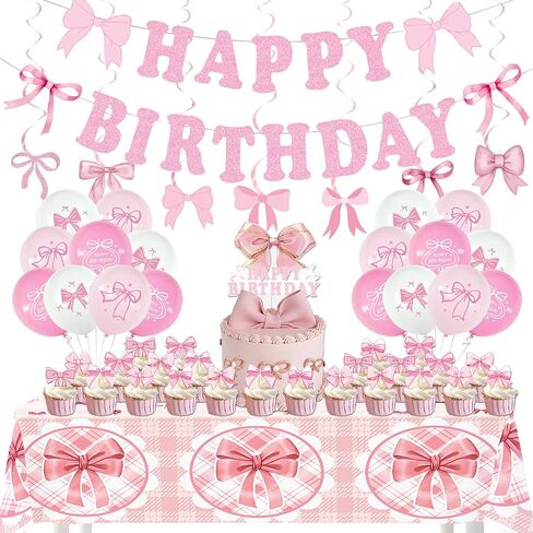 Makeup Birthday Party Supplies, 66pcs Spa Party Decorations Set-Makeup Theme Party Decoration Happy Birthday Banner Happy Brirthday Makeup Birthday Cake Topper Kit, Party Decorations for Girls Women in Saudi Arabia