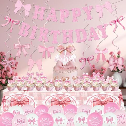 Makeup Birthday Party Supplies, 66pcs Spa Party Decorations Set-Makeup Theme Party Decoration Happy Birthday Banner Happy Brirthday Makeup Birthday Cake Topper Kit, Party Decorations for Girls Women in Saudi Arabia