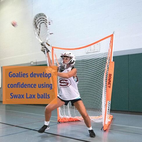 SWAX LAX Lacrosse Balls - Softer for Confidence-Building Practice and Training - Indoor and Outdoor Use - Regulation Size and Weight - Low Bounce and Low Roll (1 Ball, Splatter Design) in Saudi Arabia