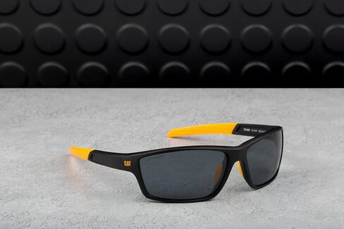 CAT 8020 Men's Polarized Sport Wrap Front Sunglasses, 66 mm in Saudi Arabia