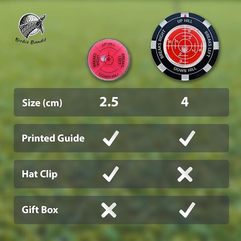 علامة كرة مستوى القارئ باللون الأخضر للجولف مع علامة كرة مساعدة للقراءة باللون الأخضر بدقة عالية | قلم تحديد مستوى الرأس للجولف مع مستوى الفقاعات | إكسسوارات الجولف بمشبك قبعة الجولف True Aim Ball Marker للرجال in Kuwait