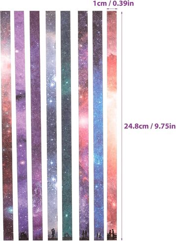 540 Sheets 8 Colors Star Sky Origami Paper Strips for Diy Handcrafts, Pentagram Star Folding Crafts, Party Decorations in Saudi Arabia