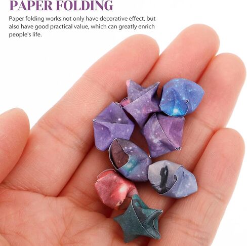 540 Sheets 8 Colors Star Sky Origami Paper Strips for Diy Handcrafts, Pentagram Star Folding Crafts, Party Decorations in Saudi Arabia