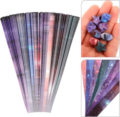 540 Sheets 8 Colors Star Sky Origami Paper Strips for Diy Handcrafts, Pentagram Star Folding Crafts, Party Decorations in Saudi Arabia